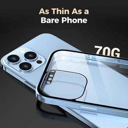 🎅🏻Magnetic double-sided anti-peep glass mobile phone case for iPhone