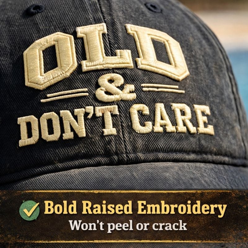 Vintage Distressed “OLD & DON’T CARE” Cap