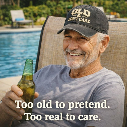 Vintage Distressed “OLD & DON’T CARE” Cap