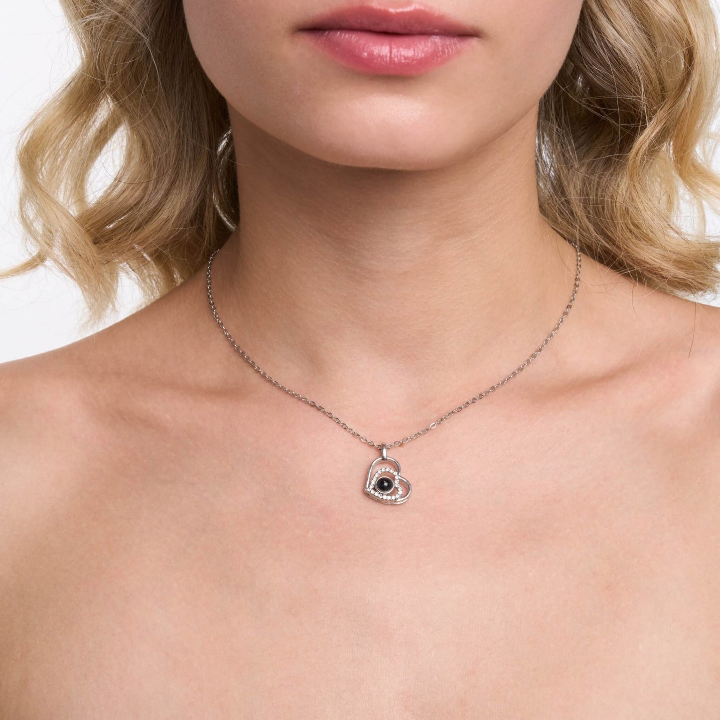 Personaliserat Fotohalsband Hjärta