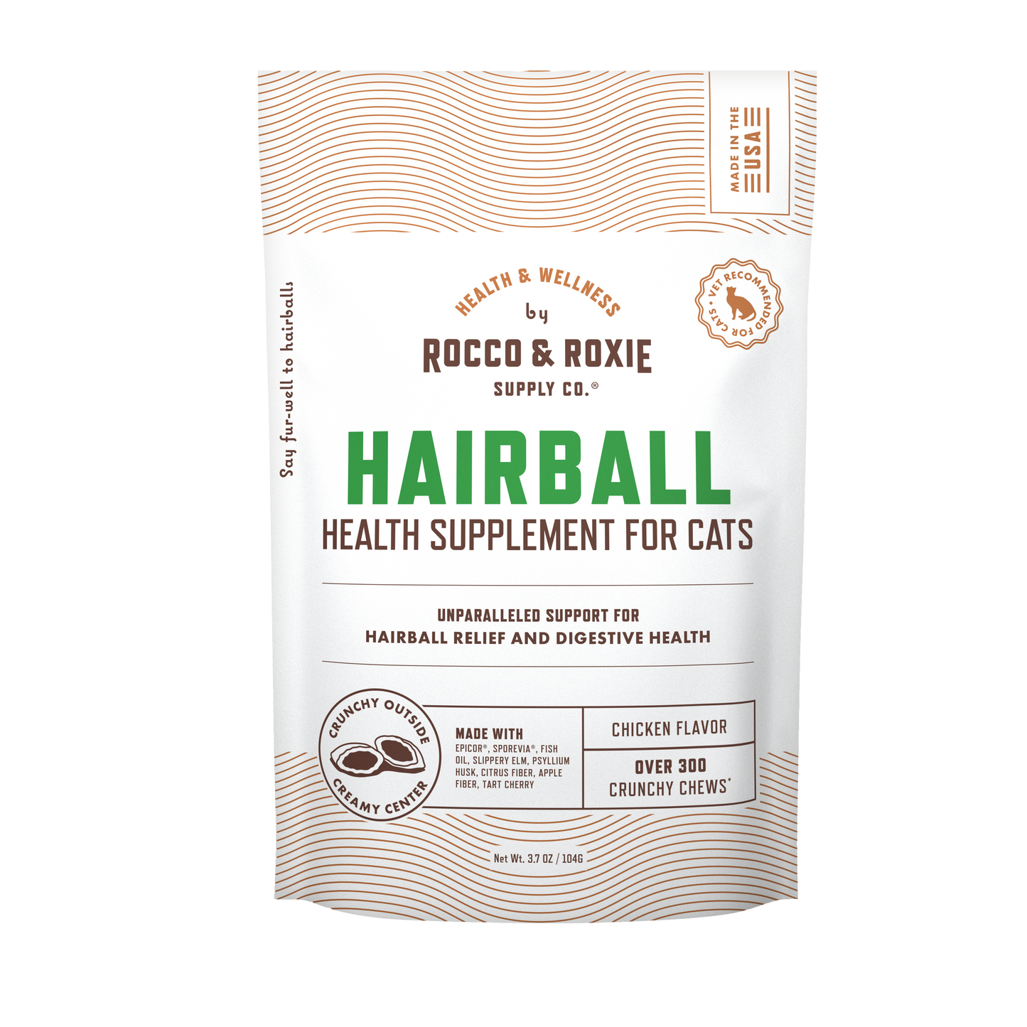 Rocco & Roxie Hairball Cat Treat