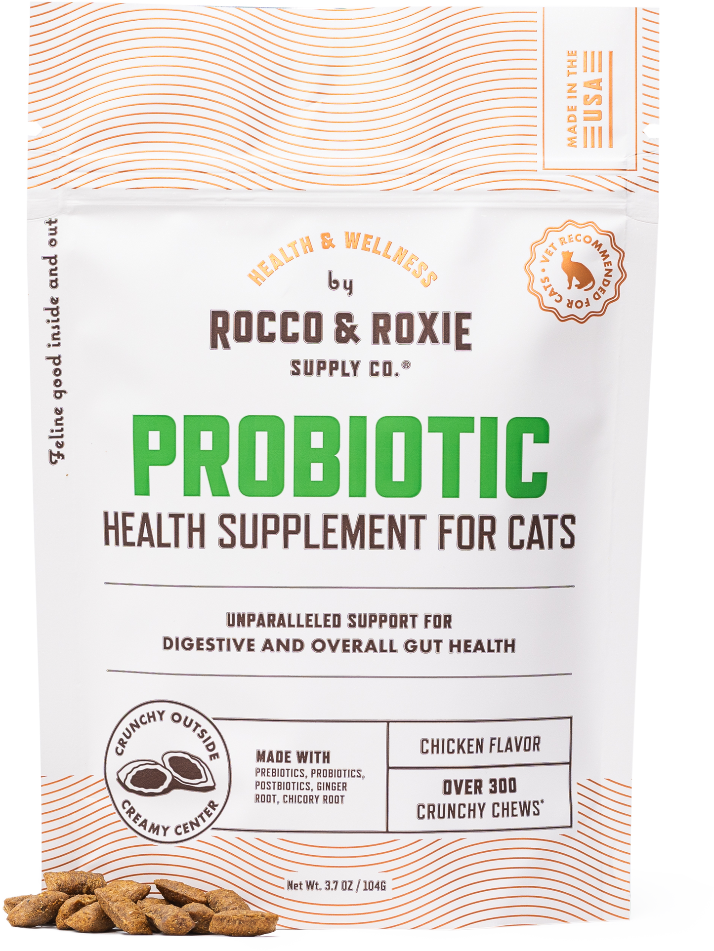 Rocco & Roxie Cat Probiotic Health Supplement