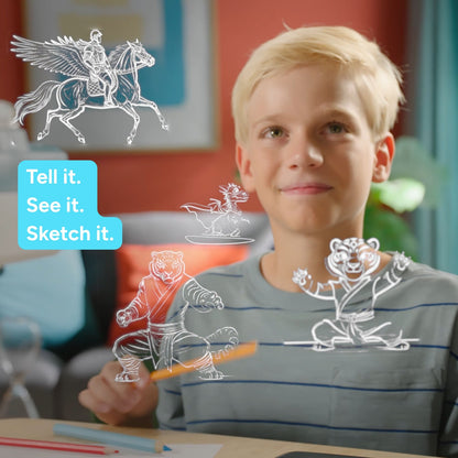 AI Drawing Projector for Kids
