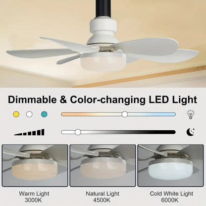 ⏰LAST DAY SALE 49% OFF🔥SmartBreez™ 40W LED Ceiling Fan Light – 20.5” Ultra-Quiet with Remote 🎯 | E27 + FREE B22 Adapter 🔌 | For Bedroom 😴, Kitchen 👩‍🍳 & Garage 🛠️ – UK Ready! 🇬🇧
