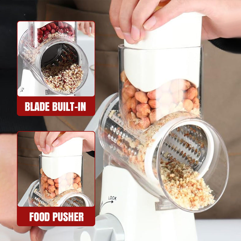 🔥 2026 Kitchen Sale 50% OFF🔥 Multifunctional Manual Rotary Grater & Chopper 🚀🥕
