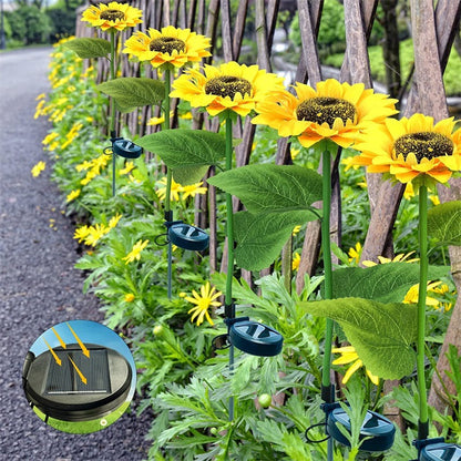 🌻Factory Direct !🌞Solar LED Sunflower Garden Lights-29.6inch/74cm