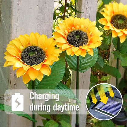 🌻Factory Direct !🌞Solar LED Sunflower Garden Lights-29.6inch/74cm