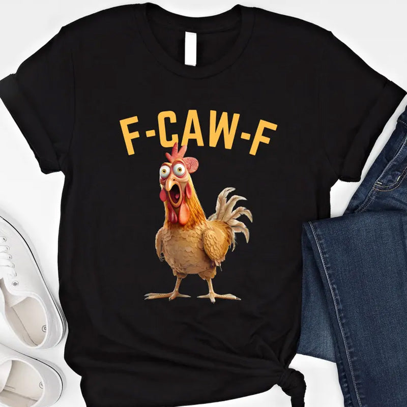 🔥 LAST DAY PROMOTION🔥Cotton Unisex Funny F-Caw-F Chicken Shirt