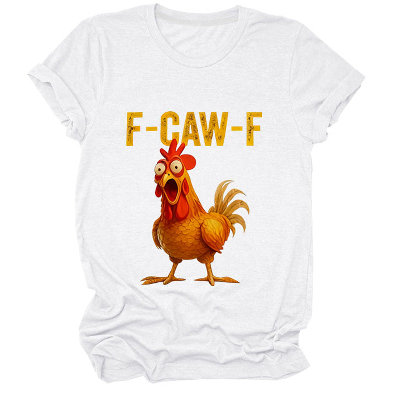 🔥 LAST DAY PROMOTION🔥Cotton Unisex Funny F-Caw-F Chicken Shirt