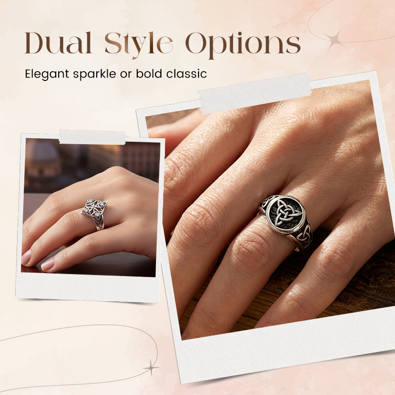 Vintage Trinity Celtic Knot Ring
