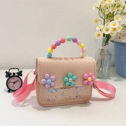 🎁Children's Sequin Flower Pearl Handbag