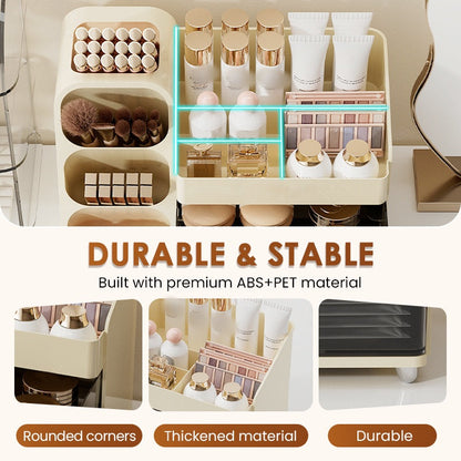 Large Capacity Cosmetic Organizer with Drawers